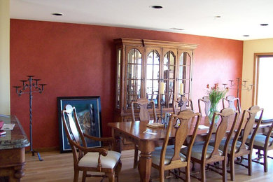 Inspiration for an eclectic dining room remodel in Denver