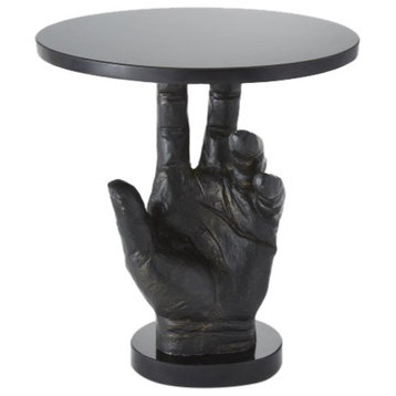 Large Sculpture Iron Hand Table