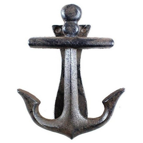 Cast Iron Decorative Anchor Door Knocker, 6"