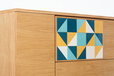 Wood-Tile  modello Cordoba Dimensioni L 140 x H 78 x P 48