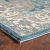Estelle Rug, Gray and Blue, 7'10"x9'10"
