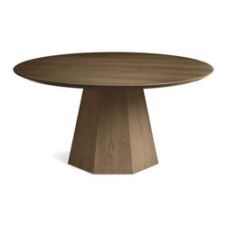 Paros 60in Dining Table in Travertine - Dining Tables