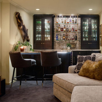 Garage turned Bourbon Lounge