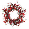 Nearly Natural 24 inches Plum Blossom Wreath