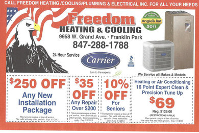 Clean & Check on your furnace or A/C $69.00