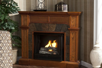 Holly & Martin™ Cypress Gel Fireplace-Mission Oak