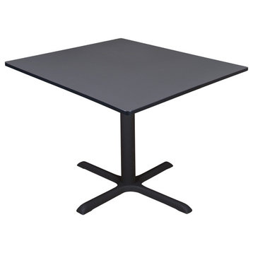 Cain 48" Square Breakroom Table- Grey