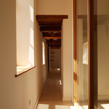 Corridor leading in to cheese room.