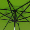 Abba Patio 9' Market Outdoor Umbrella With Auto Tilt and Crank, Bright Green