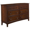 Chelsea Youth Double Dresser, Burnished Tobacco Finish