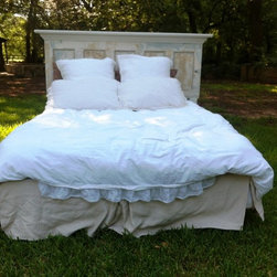 5 panel king size vintage door headboard - Headboards