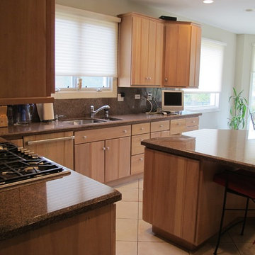 Deerfield Residence (kitchen cabinet restoration/before & after)