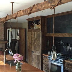 Oversized Barn Style Island Light Fixture - Kitchen Island Lighting