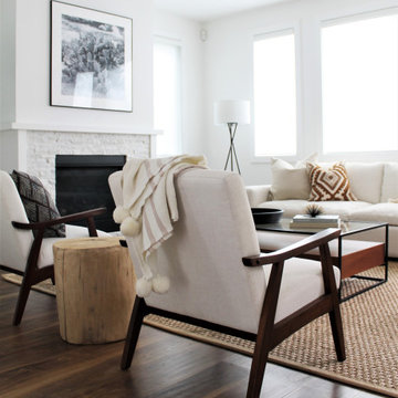 Open Concept Living Room in LA Farmhouse