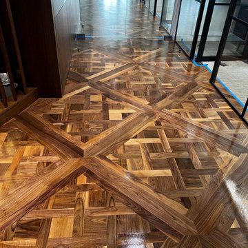 Sanding and Revarnishing Versailles panels