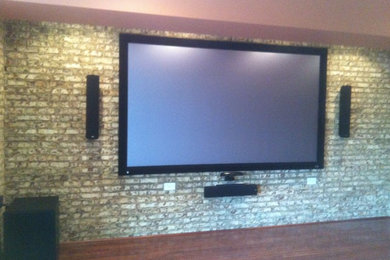 Minimalist home theater photo in Other