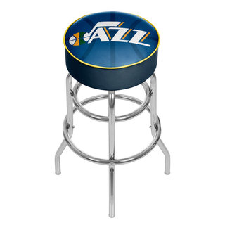 Dallas Mavericks Fade 31 in. Blue Backless Metal Bar Stool with Vinyl Seat