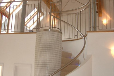 Gaia,  lichfield modern stairs and stainless balustrade.