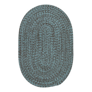 Colonial Mills Laffite Tweed Braided Rug, 12X16 - Contemporary ...