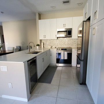 Contemporary Kitchen Remodel Done With Removing a Wall