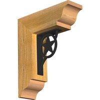 Austin Traditional Ironcrest Bracket Single Brace, 4"x13-1/2"x16", 4" Thick