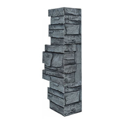 144-36-BRECKENRIDGE DEEP WIDE STACKED CORNER 36"H X 11"W X 1 1/4"D - Wall Panels