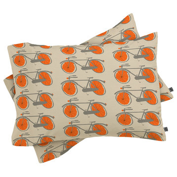 Deny Designs Mummysam Bicycles Pillow Shams, Queen