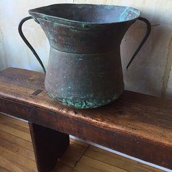 Antique Copper Water Pot From Italy - Products