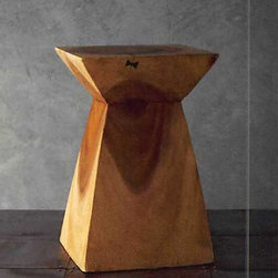 Roost Acacia Wood Stool - Butterfly Joint - Bar Stools And Counter Stools