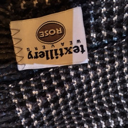 Grey Black White Mini Check Throw - Throws