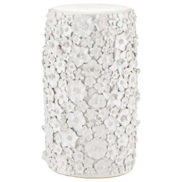 Jessamine White Accent Table