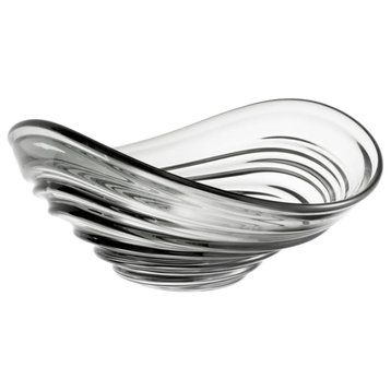 Modern Glass Bowl L | Eichholtz Pheadra, Clear