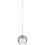 WAC Lighting - Clarity 1-Light Quick Connect Pendant With Clear Hand Blown Glass, Chrome - Clarity - Cosmopolitan Collection. Lovingly created by hand by Germany�s finest glass blowers, the Clarity art glass pendant demonstrates dazzling spectral properties and can be mounted for use on track, rail or canopies.