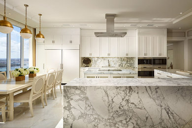 Inspiration for a contemporary kitchen remodel in New York