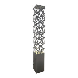CUSTOM METAL CREATION - Grey Structural Floor Lamp, Without Switch - Lampadaire intérieur
