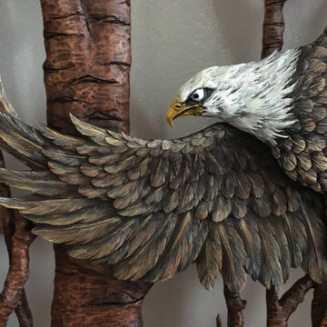 Eagle carved door 2019