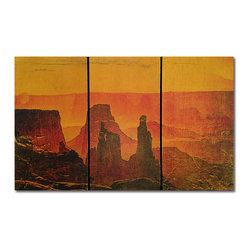 Rustic Wall Art - Moab Fire Sky, 24" x 15" On MDF - Artwork