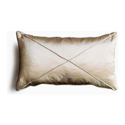 Silk Throw Pillow, gold - Decorative Pillows