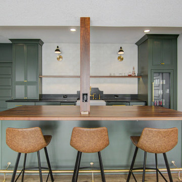 Cozy Basement Remodel with Custom Touches