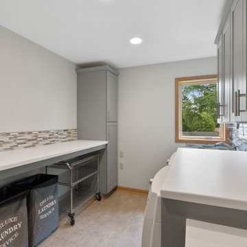 Excess Master Bedroom Space Converted to a Convenient Laundry Room
