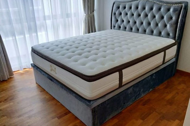 Customize Luxurious Storage bedframe Queen at $1099 Call 83578333
