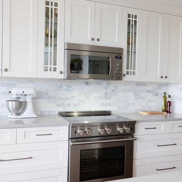 Small Transitional Apartment Kitchen