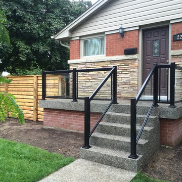 Aluminum and Glass Porch Railings - 110