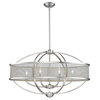 Colson Linear Pendant With Shade, Pewter