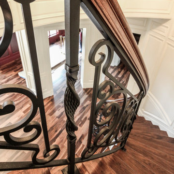 Project #74 | Circular Staircase with Hand-Forged Metal Panels