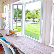 beach chic family room