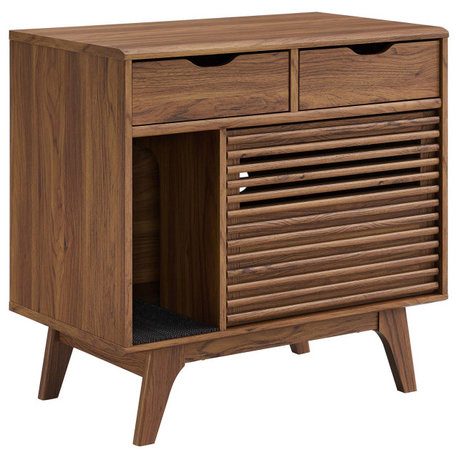 Render Cat Cabinet - Walnut