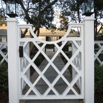 Wooden Lattice Entry Gate
