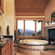 bathrooms with high ceilings