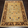 6'1''x9'1'' Hand Knotted Wool Oushak Oriental Rug Pale Aqua Color